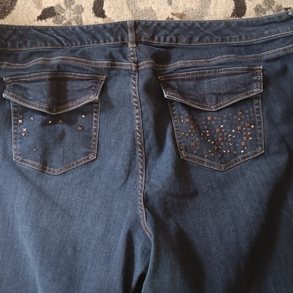 Torrid Feel The Fit Boyfriend Straight Vintage Stretch Blue Jeans Plus Sz 26R - Picture 10 of 14